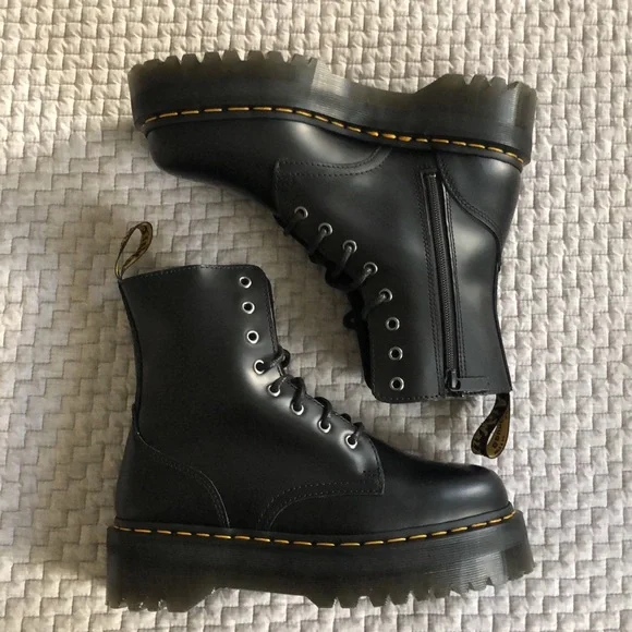 Jadon Smooth Leather Platform Boots // Size 8 - Picture 3 of 9